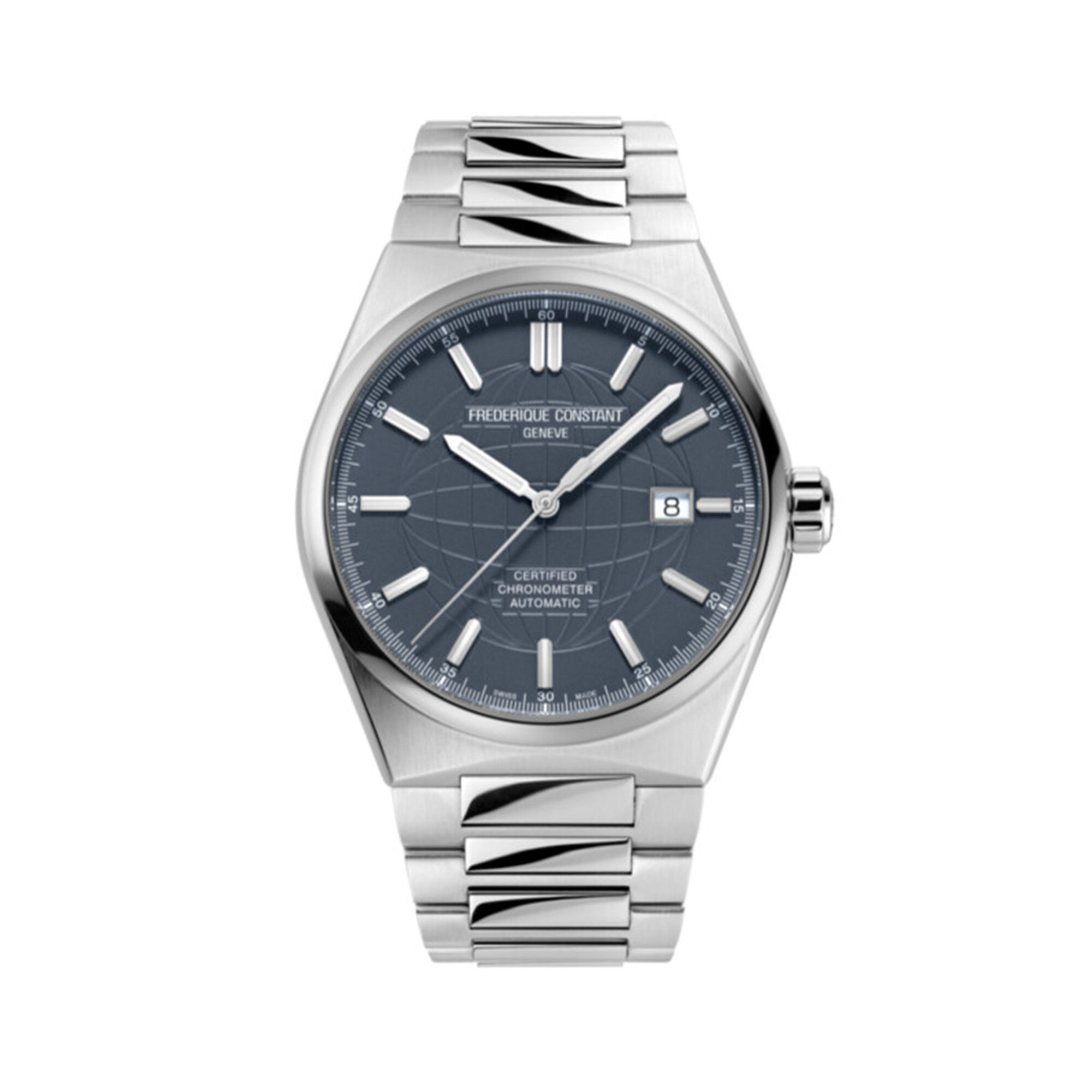 Frederique Constant Highlife Automatic COSC 41mm men Sapphire Crystal stainless steel One Size Blue